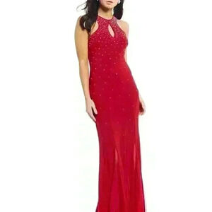 NEW! MORGAN & CO Women’s Size 3 Keyhole Embellished Gown